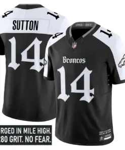 Mile High Shadows Edition' Denver Broncos Nike Vapor Limited Stitched Jersey - Black - Image 18