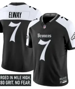 Mile High Shadows Edition' Denver Broncos Nike Vapor Limited Stitched Jersey - Black - Image 20