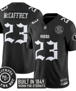 Gothic Edition' San Francisco 49ers Nike Vapor Limited Stitched Jersey - Black - Image 3
