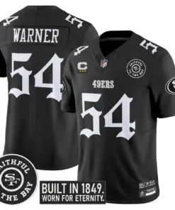 Gothic Edition' San Francisco 49ers Nike Vapor Limited Stitched Jersey - Black - Image 5