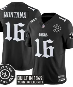 Gothic Edition' San Francisco 49ers Nike Vapor Limited Stitched Jersey - Black - Image 8