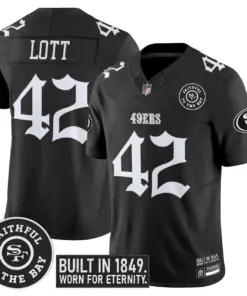 Gothic Edition' San Francisco 49ers Nike Vapor Limited Stitched Jersey - Black - Image 10