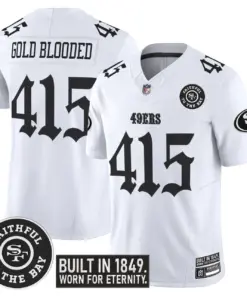 Gothic Edition' San Francisco 49ers Nike Vapor Limited Stitched Jersey - Black - Image 12