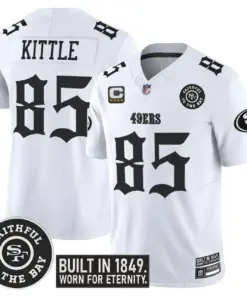 Gothic Edition' San Francisco 49ers Nike Vapor Limited Stitched Jersey - Black - Image 14