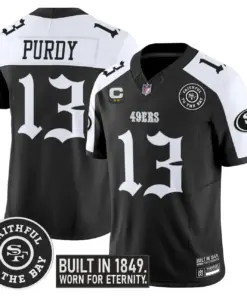 Gothic Edition' San Francisco 49ers Nike Vapor Limited Stitched Jersey - Black - Image 21