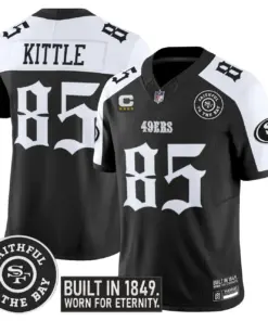 Gothic Edition' San Francisco 49ers Nike Vapor Limited Stitched Jersey - Black - Image 24