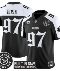 Gothic Edition' San Francisco 49ers Nike Vapor Limited Stitched Jersey - Black - Image 27