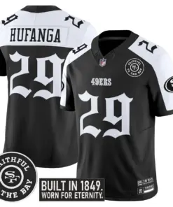 Gothic Edition' San Francisco 49ers Nike Vapor Limited Stitched Jersey - Black - Image 29