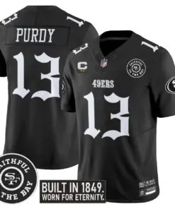 Gothic Edition' San Francisco 49ers Nike Vapor Limited Stitched Jersey - Black