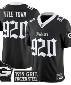 Alternative view of Frozen Tundra Edition' Green Bay Packers Nike Vapor Limited Stitched Jersey - Black