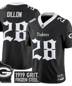 Frozen Tundra Edition' Green Bay Packers Nike Vapor Limited Stitched Jersey - Black - Image 4