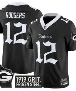 Frozen Tundra Edition' Green Bay Packers Nike Vapor Limited Stitched Jersey - Black - Image 6