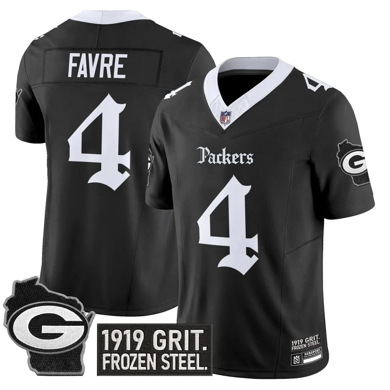 Frozen Tundra Edition' Green Bay Packers Nike Vapor Limited Stitched Jersey - Black - Image 7