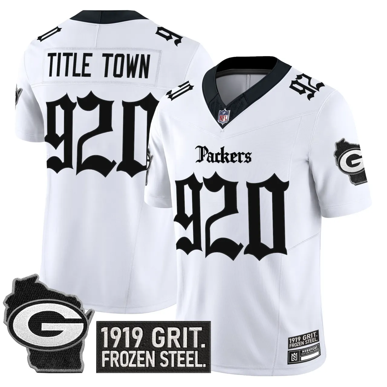 Frozen Tundra Edition' Green Bay Packers Nike Vapor Limited Stitched Jersey - Black - Image 10