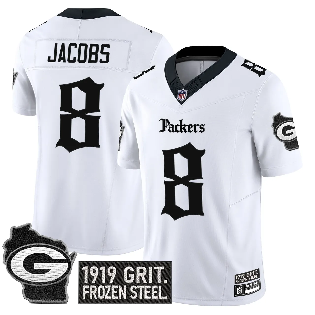 Frozen Tundra Edition' Green Bay Packers Nike Vapor Limited Stitched Jersey - Black - Image 11