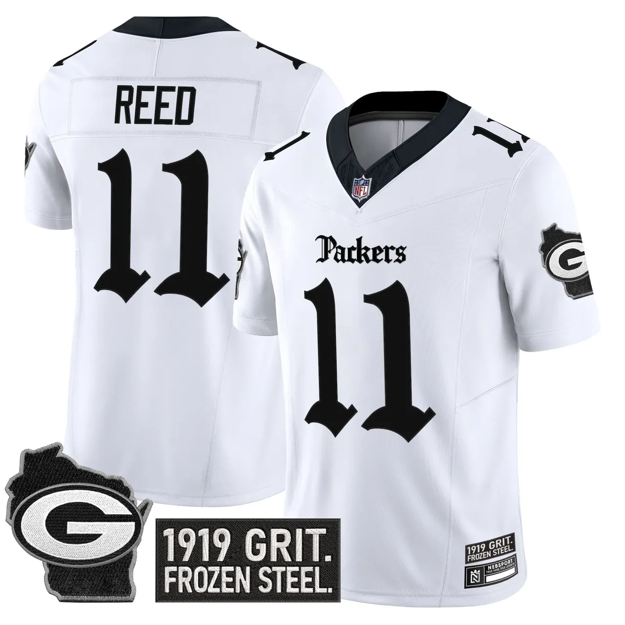 Frozen Tundra Edition' Green Bay Packers Nike Vapor Limited Stitched Jersey - Black - Image 13
