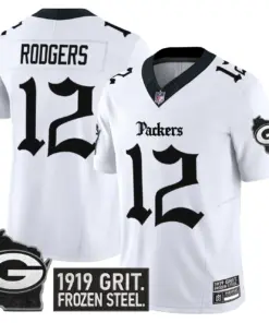 Frozen Tundra Edition' Green Bay Packers Nike Vapor Limited Stitched Jersey - Black - Image 14