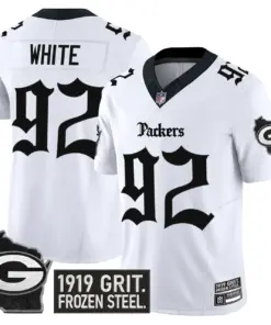 Frozen Tundra Edition' Green Bay Packers Nike Vapor Limited Stitched Jersey - Black - Image 16