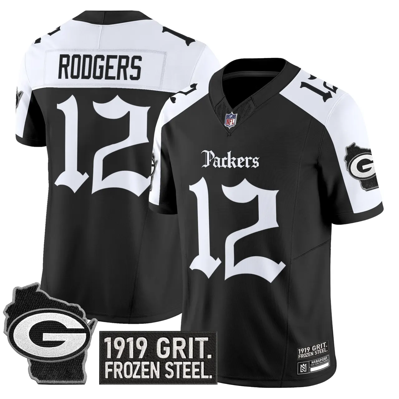 Frozen Tundra Edition' Green Bay Packers Nike Vapor Limited Stitched Jersey - Black - Image 22