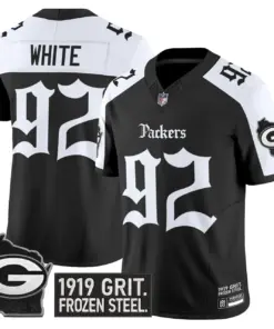 Frozen Tundra Edition' Green Bay Packers Nike Vapor Limited Stitched Jersey - Black - Image 24