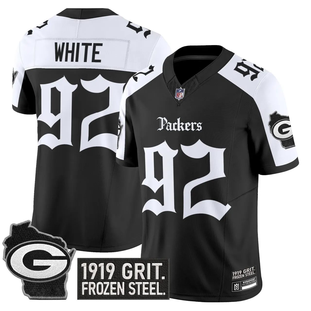 Frozen Tundra Edition' Green Bay Packers Nike Vapor Limited Stitched Jersey - Black - Image 24