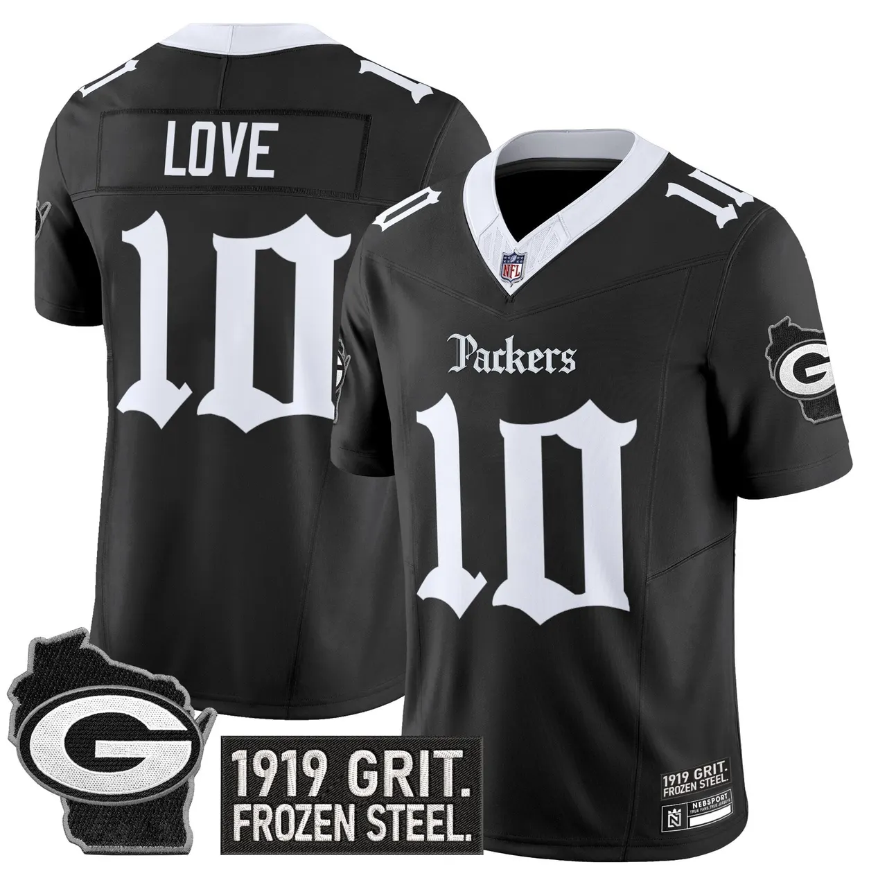 Frozen Tundra Edition' Green Bay Packers Nike Vapor Limited Stitched Jersey - Black