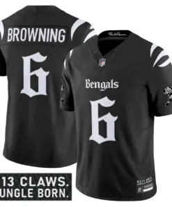 Jungle Shadows Edition' Cincinnati Bengals Nike Vapor Limited Stitched Jersey - Black - Image 6