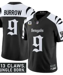 Jungle Shadows Edition' Cincinnati Bengals Nike Vapor Limited Stitched Jersey - Black - Image 13