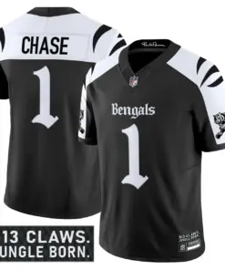 Jungle Shadows Edition' Cincinnati Bengals Nike Vapor Limited Stitched Jersey - Black - Image 15