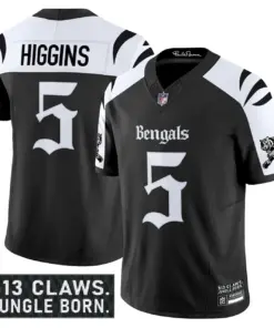 Jungle Shadows Edition' Cincinnati Bengals Nike Vapor Limited Stitched Jersey - Black - Image 17