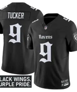 Nevermore Edition' Baltimore Ravens Nike Vapor Limited Stitched Jersey - Black - Image 4