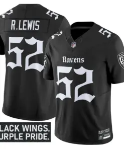Nevermore Edition' Baltimore Ravens Nike Vapor Limited Stitched Jersey - Black - Image 7