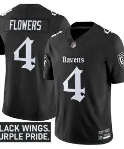Nevermore Edition' Baltimore Ravens Nike Vapor Limited Stitched Jersey - Black - Image 8