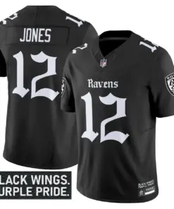 Nevermore Edition' Baltimore Ravens Nike Vapor Limited Stitched Jersey - Black - Image 9