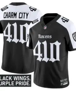 Nevermore Edition' Baltimore Ravens Nike Vapor Limited Stitched Jersey - Black - Image 20
