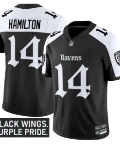 Nevermore Edition' Baltimore Ravens Nike Vapor Limited Stitched Jersey - Black - Image 23