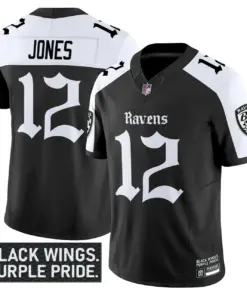 Nevermore Edition' Baltimore Ravens Nike Vapor Limited Stitched Jersey - Black - Image 27