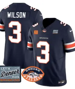 Denver Broncos Nike Logo Patch Limited Stitched Jersey - Orange - Image 6