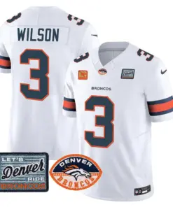 Denver Broncos Nike Logo Patch Limited Stitched Jersey - Orange - Image 11