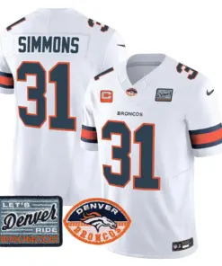 Denver Broncos Nike Logo Patch Limited Stitched Jersey - Orange - Image 15