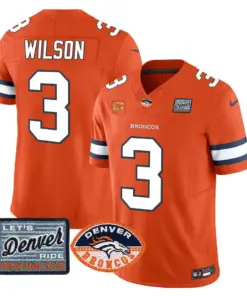 Denver Broncos Nike Logo Patch Limited Stitched Jersey - Orange
