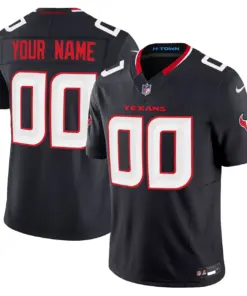 Houston Texans Nike 2024 Vapor Custom Limited Stitched Jersey - White - Image 2