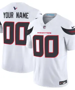 Houston Texans Nike 2024 Vapor Custom Limited Stitched Jersey - White - Image 4