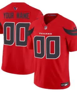Houston Texans Nike 2024 Vapor Custom Limited Stitched Jersey - White - Image 3
