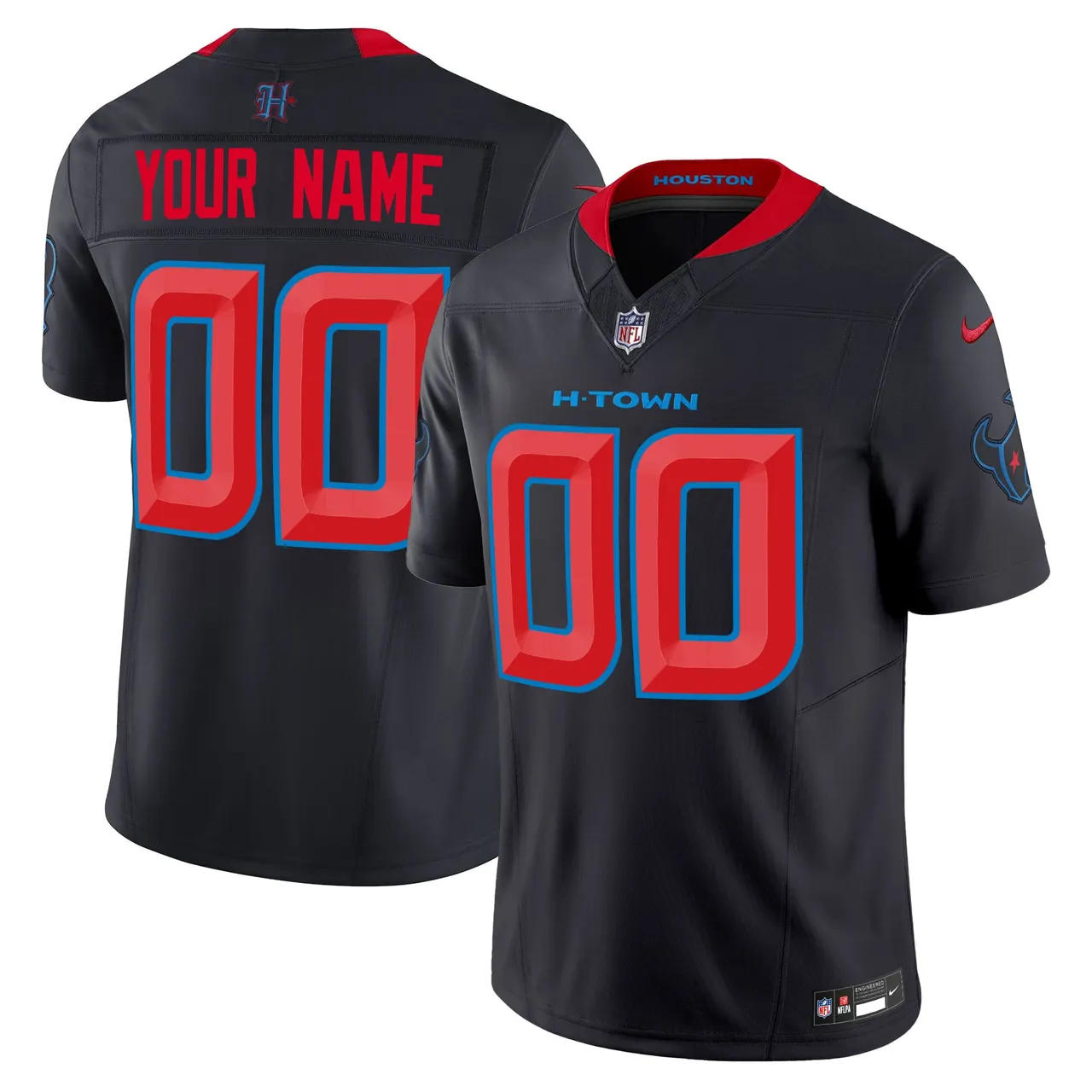 Houston Texans Nike 2024 Vapor Custom Limited Stitched Jersey - White
