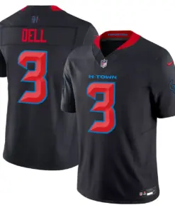 Houston Texans Nike 2024 Vapor Limited Stitched Jersey - Black - Image 4