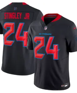 Houston Texans Nike 2024 Vapor Limited Stitched Jersey - Black - Image 5