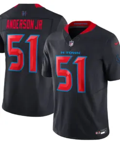 Houston Texans Nike 2024 Vapor Limited Stitched Jersey - Black - Image 7