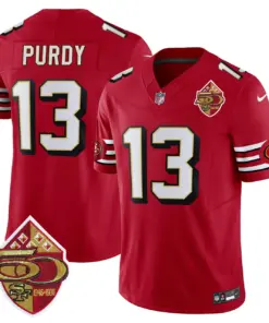 San Francisco 49ers Nike 1996 Throwback Vapor Limited Stitched Jersey - Red - Image 3