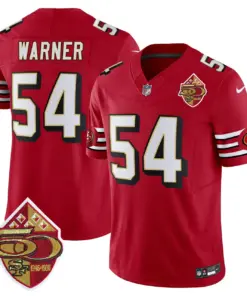 San Francisco 49ers Nike 1996 Throwback Vapor Limited Stitched Jersey - Red - Image 5